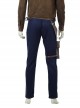 Star Wars Han Solo Brown Jacket Suit Halloween Cosplay Costume Blue Trousers