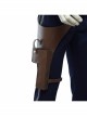 Star Wars Han Solo Brown Jacket Suit Halloween Cosplay Accessories Holster And Belts