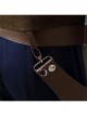 Star Wars Han Solo Brown Jacket Suit Halloween Cosplay Accessories Holster And Belts