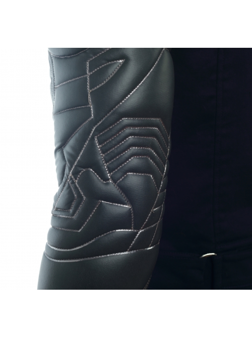 Avengers Infinity War Winter Soldier Bucky Barnes Navy Blue Top Battle Suit Halloween Cosplay Costume Blue Bottoming Top
