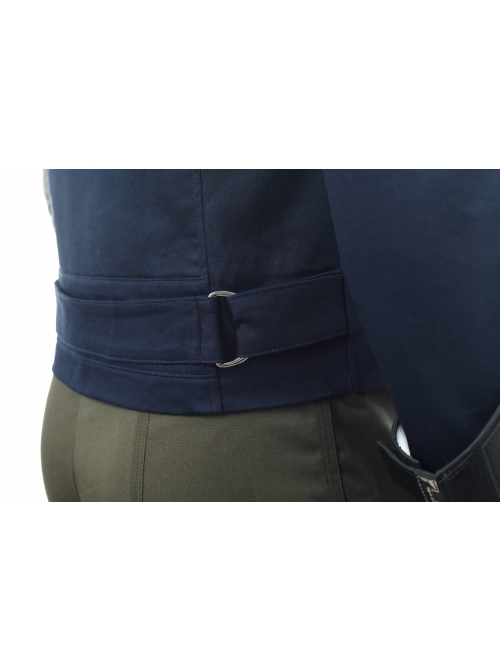 Avengers Infinity War Winter Soldier Bucky Barnes Navy Blue Top Battle Suit Halloween Cosplay Costume Back Shoulders And One Arm Top