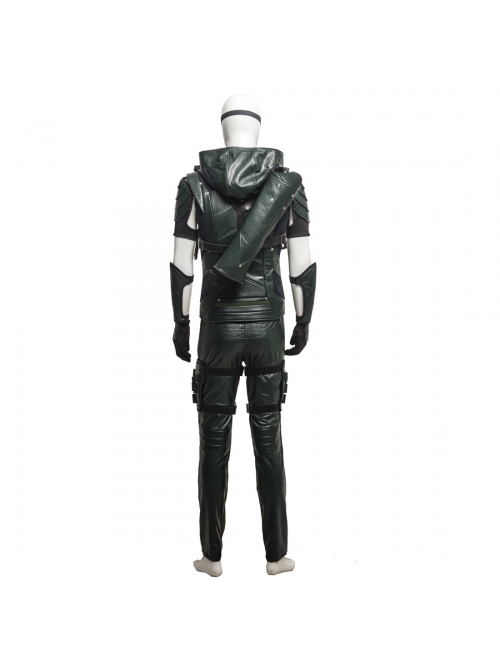 Arrow Season 4 Oliver Leather Clothing Upgraded Version Cosplay Costume Full Set Without Shoes
