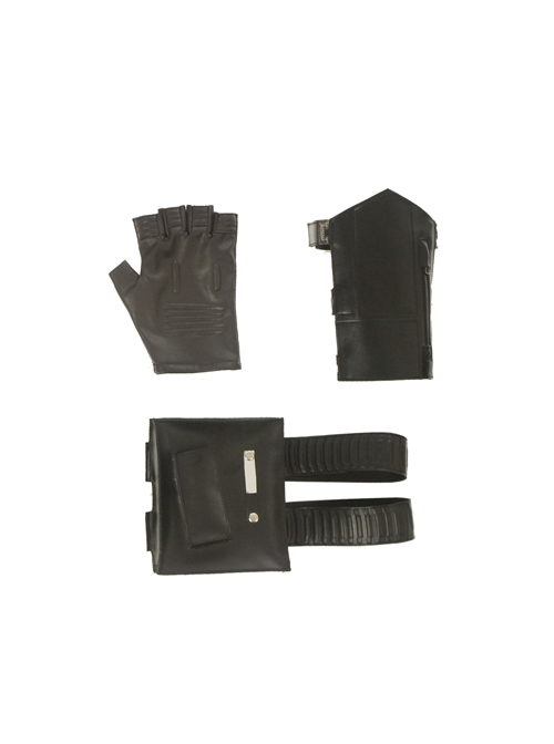 Avengers Infinity War Winter Soldier Bucky Barnes Navy Blue Top Battle Suit Halloween Cosplay Accessories Glove And Wrist Guard And Leg Bag