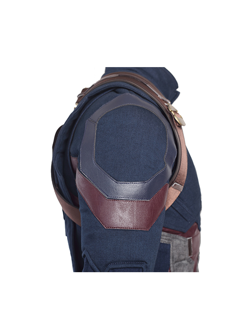 Avengers Infinity War Captain America Steve Rogers Battle Suit Halloween Cosplay Costume Bottoming Top