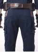 Avengers Infinity War Captain America Steve Rogers Battle Suit Halloween Cosplay Costume Blue Trousers