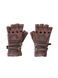 Avengers Infinity War Captain America Steve Rogers Battle Suit Halloween Cosplay Accessories Brown Gloves