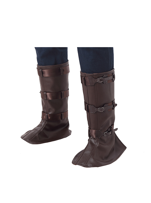 Avengers Infinity War Captain America Steve Rogers Battle Suit Halloween Cosplay Accessories Brown Shoe Covers