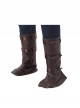 Avengers Infinity War Captain America Steve Rogers Battle Suit Halloween Cosplay Accessories Brown Shoe Covers