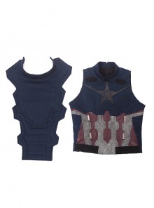 Avengers Infinity War Captain America Steve Rogers Battle Suit Halloween Cosplay Costume Vest And Back Shoulders