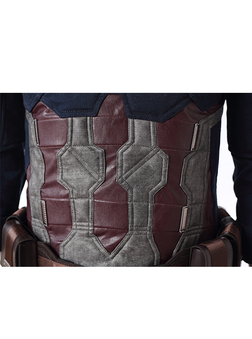 Avengers Infinity War Captain America Steve Rogers Battle Suit Halloween Cosplay Costume Vest And Back Shoulders