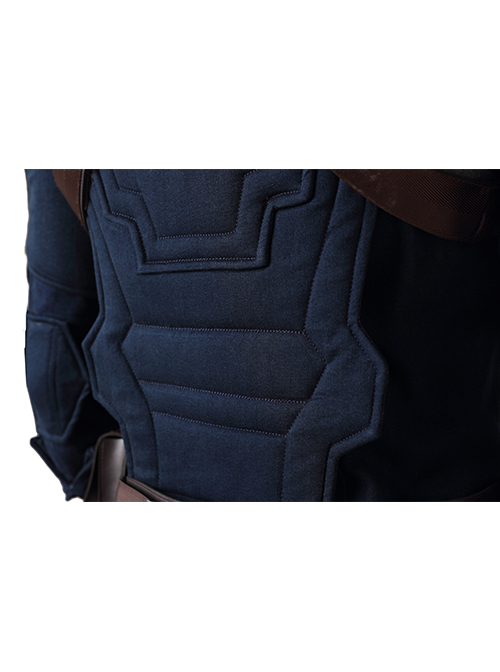 Avengers Infinity War Captain America Steve Rogers Battle Suit Halloween Cosplay Costume Vest And Back Shoulders