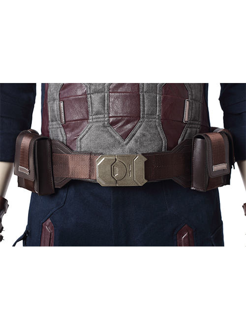 Avengers Infinity War Captain America Steve Rogers Battle Suit Halloween Cosplay Accessories Brown Waistband Components