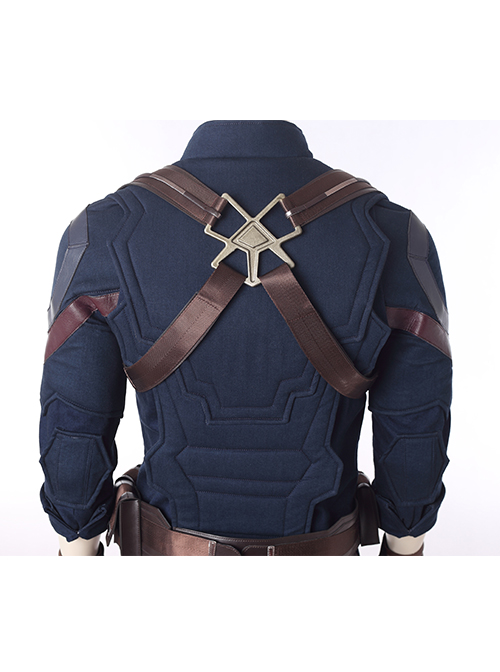 Avengers Infinity War Captain America Steve Rogers Battle Suit Halloween Cosplay Accessories Brown Shoulder Straps Components