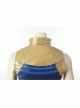 Avengers Infinity War Thanos Battle Suit Halloween Cosplay Costume Blue Top With Golden Armor
