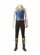 Avengers Infinity War Thanos Battle Suit Halloween Cosplay Costume Blue Top With Golden Armor