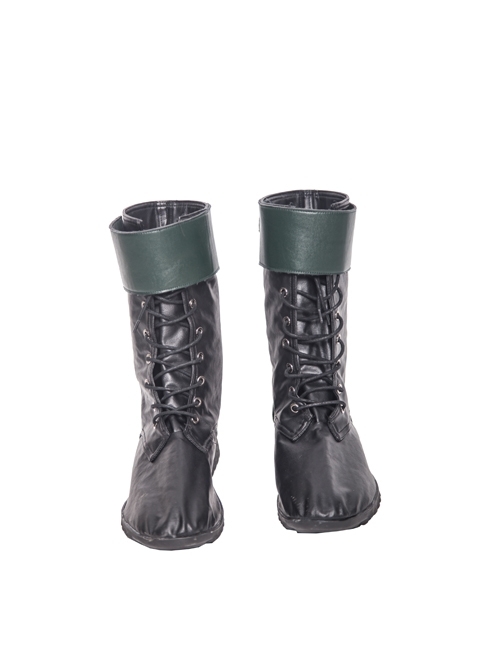 Arrow Season 4 Oliver Halloween Cosplay Upgraded Version Dark Green Shoes