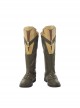 Avengers Infinity War Thanos Battle Suit Halloween Cosplay Accessories Army Green Boots