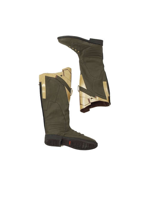 Avengers Infinity War Thanos Battle Suit Halloween Cosplay Accessories Army Green Boots