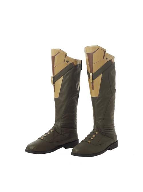 Avengers Infinity War Thanos Battle Suit Halloween Cosplay Accessories Army Green Boots