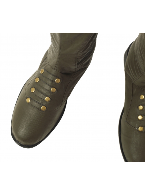 Avengers Infinity War Thanos Battle Suit Halloween Cosplay Accessories Army Green Boots
