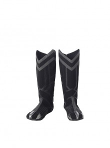 Black Panther T'Challa Black Battle Suit Halloween Cosplay Accessories Black Boots
