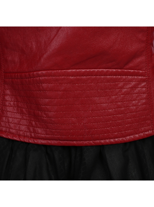 Avengers 2 Scarlet Witch Cosplay Costume Red Short Jacket Full Set