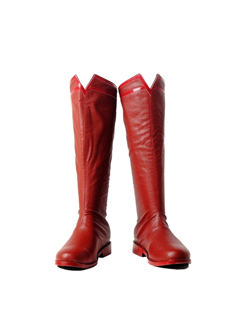Justice League Superman Clark Kent Blue Battle Suit Halloween Cosplay Accessories Red Boots