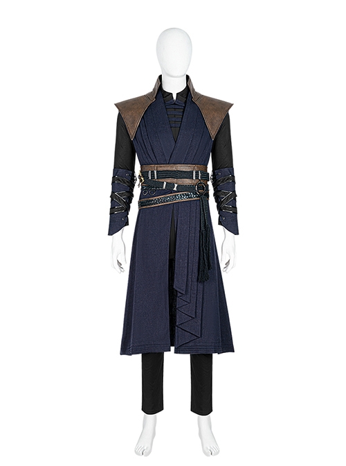 Doctor Strange In The Multiverse Of Madness Sinister Strange Stephen Strange Blue Version Halloween Cosplay Costume Set