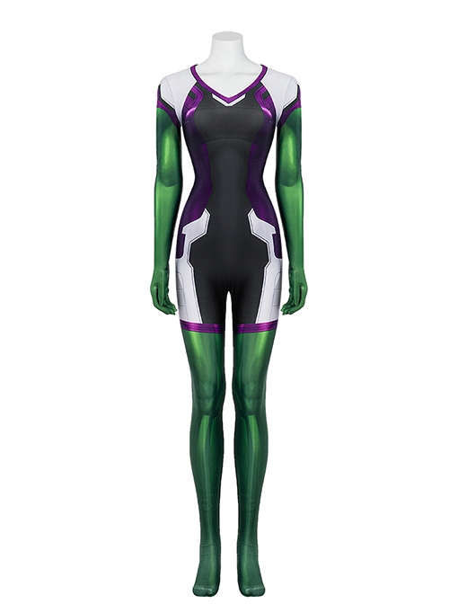 TV Drama She-Hulk Jennifer Susan Walters Halloween Cosplay Costume Bodysuit