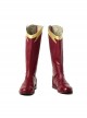 The Flash Season 4 The Flash Barry Allen Battle Suit Halloween Cosplay Accessories Red Boots