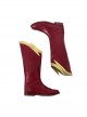 The Flash Season 4 The Flash Barry Allen Battle Suit Halloween Cosplay Accessories Red Boots