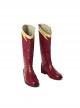 The Flash Season 4 The Flash Barry Allen Battle Suit Halloween Cosplay Accessories Red Boots