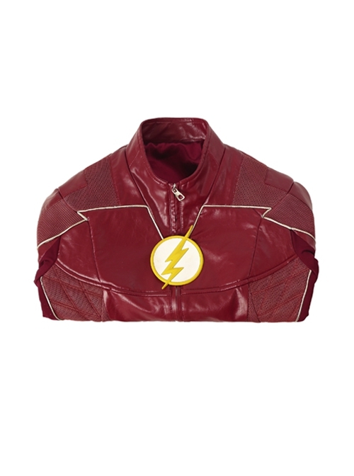 The Flash Season 4 The Flash Barry Allen Battle Suit Halloween Cosplay Costume Red Jacket