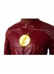 The Flash Season 4 The Flash Barry Allen Battle Suit Halloween Cosplay Costume Red Jacket