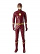 The Flash Season 4 The Flash Barry Allen Battle Suit Halloween Cosplay Costume Red Jacket