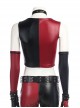 Game Batman Arkham City Harley Quinn Halloween Cosplay Costume Red-Black Bottoming Vest