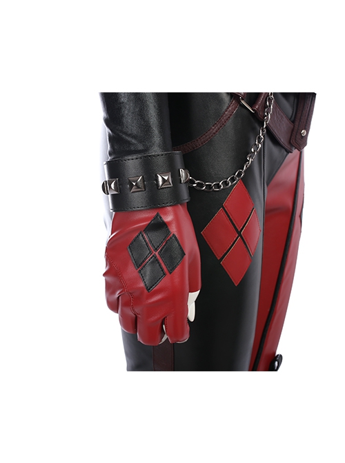 Game Batman Arkham City Harley Quinn Halloween Cosplay Accessories Gloves And Oversleeves And Wrist Guards