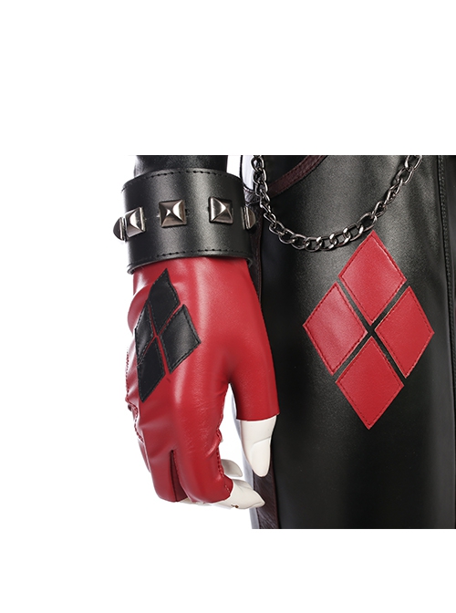 Game Batman Arkham City Harley Quinn Halloween Cosplay Accessories Gloves And Oversleeves And Wrist Guards