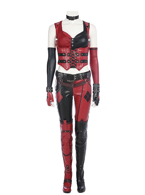 Game Batman Arkham City Harley Quinn Halloween Cosplay Accessories Necklace And Waistband
