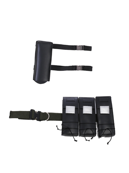 Black Panther Erik Killmonger Camouflage Clothing Halloween Cosplay Accessories Belt And Gun Bags And Scabbard