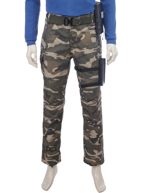 Black Panther Erik Killmonger Camouflage Clothing Halloween Cosplay Costume Camouflage Trousers