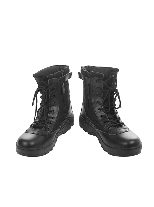 Black Panther Erik Killmonger Camouflage Clothing Halloween Cosplay Accessories Black Boots