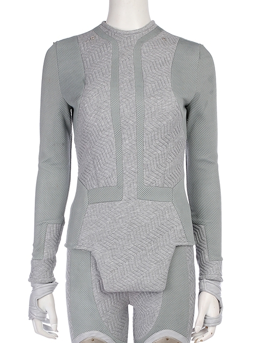 Thor Ragnarok Valkyrie Gray Battle Suit Halloween Cosplay Costume Bottoming Top