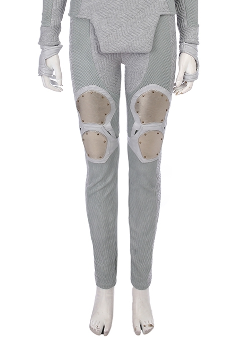 Thor Ragnarok Valkyrie Gray Battle Suit Halloween Cosplay Costume Pants