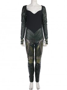 Justice League Aquaman Queen Mera Battle Suit Halloween Cosplay Costume Bodysuit
