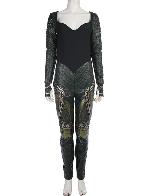 Justice League Aquaman Queen Mera Battle Suit Halloween Cosplay Costume Bodysuit