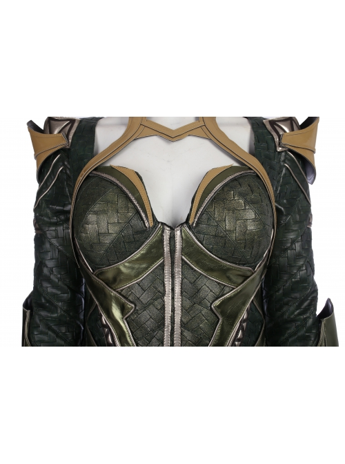 Justice League Aquaman Queen Mera Battle Suit Halloween Cosplay Costume Vest
