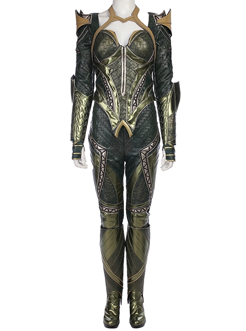 Justice League Aquaman Queen Mera Battle Suit Halloween Cosplay Costume Vest