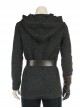 Star Wars The Last Jedi Luke Skywalker Black Cloak Suit Halloween Cosplay Costume Black Sweater
