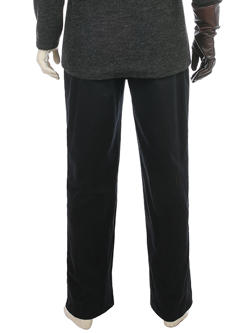 Star Wars The Last Jedi Luke Skywalker Black Cloak Suit Halloween Cosplay Costume Black Pants